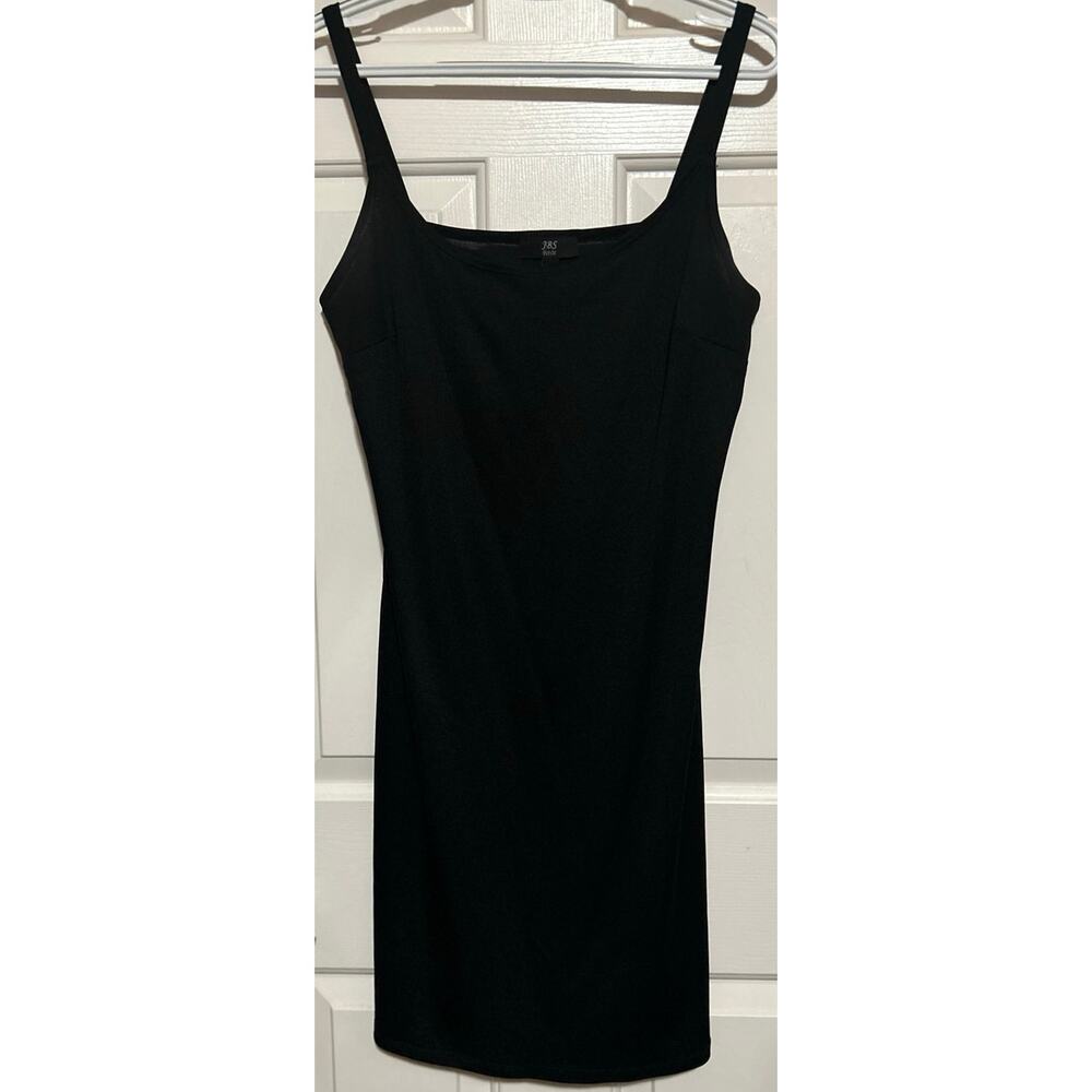 JBS Petite Women's Black Sleeveless Sheer Midi Dress Size 14P